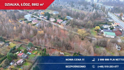 Działka inwestycyjna pod segmenty bliźniaki hotel  TOP lokalizacja - Łódź  -
łódzkie Zdjęcie nr 6