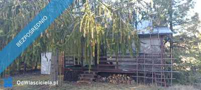 Piękna cicha zagospodarowana działka z domkiem w Broku - Brok  - mazowieckie