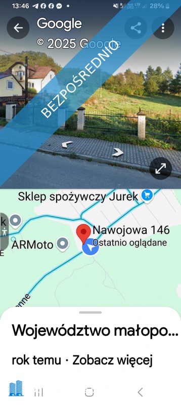 Sprzedam działkę budwlaną ogrodzoną - Nawojowa  -
małopolskie Zdjęcie nr 2
