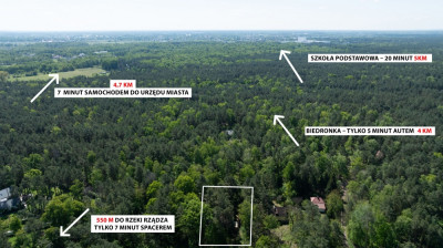 Na sprzedaż trzy sąsiednie działki w Radzyminie na ul Borówkowej - Rejentówka  - mazowieckie