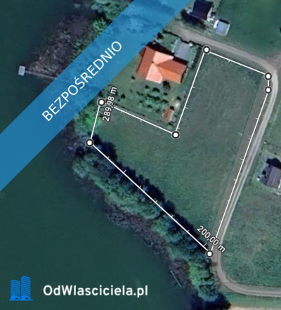 Uzbrojona działka do zabudowy z własną linią brzegową - Orle  - kujawsko-pomorskie