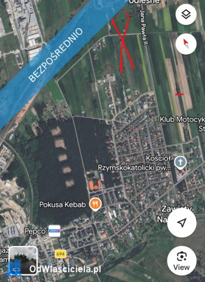 Na sprzedaż działki budowlane  - Małkinia Górna  -
mazowieckie Zdjęcie nr 2