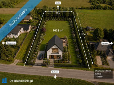 Działka 1623 m Letniki - WZ media asfalt sklep i autobus 150 m - Letniki  -
podlaskie Zdjęcie nr 5