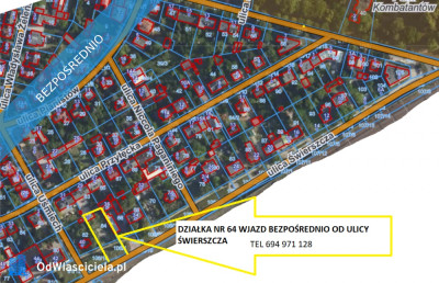 Działka budowlana 773 m  Warszawa Włochy ul Świerszcza 38  bezpośrednio - Włochy  - mazowieckie
