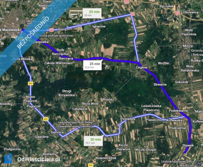 Kwadratowa działka ponad 3000 m z WZ przestrzeń cisza i inwestycja - Stawek  -
mazowieckie Zdjęcie nr 6