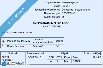 25 km od Kielc uzbrojona w otoczeniu lasów - Szczecno  -
świętokrzyskie Zdjęcie nr 11
