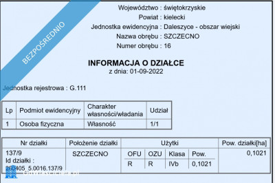 25 km od Kielc uzbrojona w otoczeniu lasów - Szczecno  -
świętokrzyskie Zdjęcie nr 4