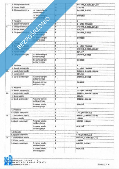 Działki pod budownictwo mieszkaniowe na nieuciazliwy przemysł i usługi w Gorzeniu gm Nakło -    -
kujawsko-pomorskie Zdjęcie nr 9