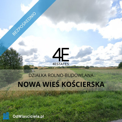 OKAZJA Działka rolno-budowlana Nowa Wieś Kościerska -    -
pomorskie
