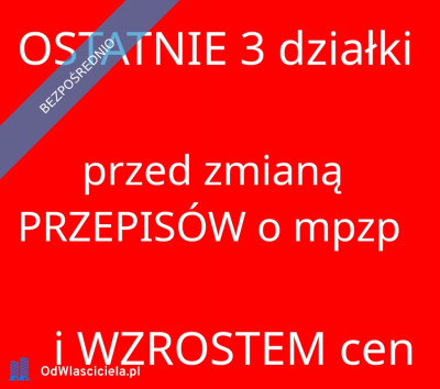 OSTATNIE 3 działki budowlane z gotowym projektem i pozwoleniem na budowę w Przeworsku - MOŻLIWY dowolny PROJEKT ZAMIENNY -    -
podkarpackie
