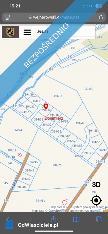 Działka Donimierz WZ -    -
pomorskie
