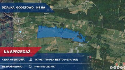 Działka 150 ha Godętowo gm Łęczyce przy trasie S6 -    -
pomorskie Zdjęcie nr 3