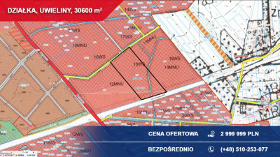 Działka budowlana 3ha Uwieliny gm Prażmów z MPZP -    -
mazowieckie Zdjęcie nr 2