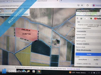 ziemia rolna wola miedniewska nr działki 136 331 ha -    -
mazowieckie