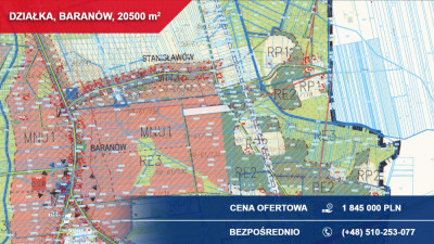 Działki inwestycyjne 205 ha  Baranów pow grodziski woj Mazowieckie -    -
mazowieckie Zdjęcie nr 3