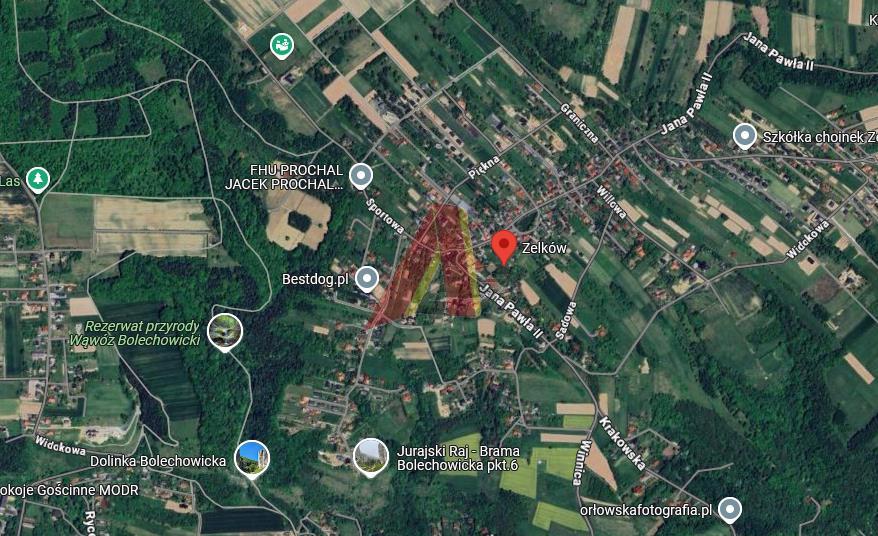 Zelków pod dom wolnostojący - Zelków  -
Małopolskie Zdjęcie nr 1