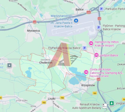 okolica Kryspinowa  ponad 8 arów  zabudowa jednorodzinna - Cholerzyn  -
Małopolskie Zdjęcie nr 6