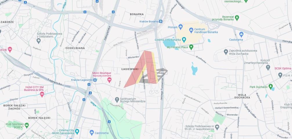 Możliwa zabudowa wieorodzinna niskiej intensywności - Łagiewniki   -
Małopolskie Zdjęcie nr 1