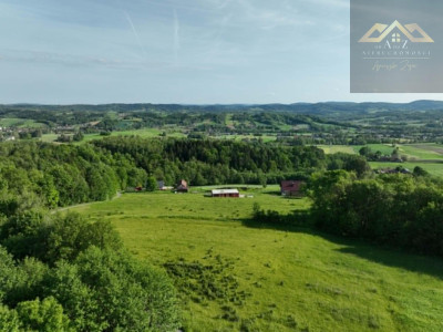 Widokowa działka na Pogórze i Tatry - Siemiechów  - małopolskie