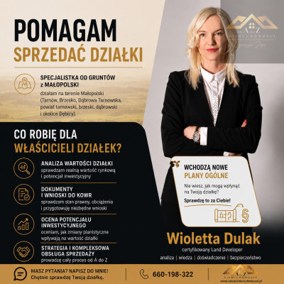 Działka budowlana z widokiem na Zamek w Melsztynie - Zakliczyn  -
małopolskie Zdjęcie nr 9