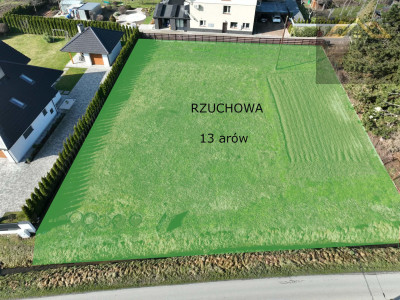 Rzuchowa 13 ar budowlana ekstra lokalizacja super układ - Rzuchowa  - małopolskie