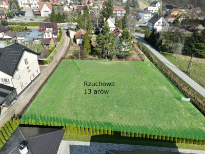 Rzuchowa 13 ar budowlana ekstra lokalizacja super układ - Rzuchowa  -
małopolskie Zdjęcie nr 2