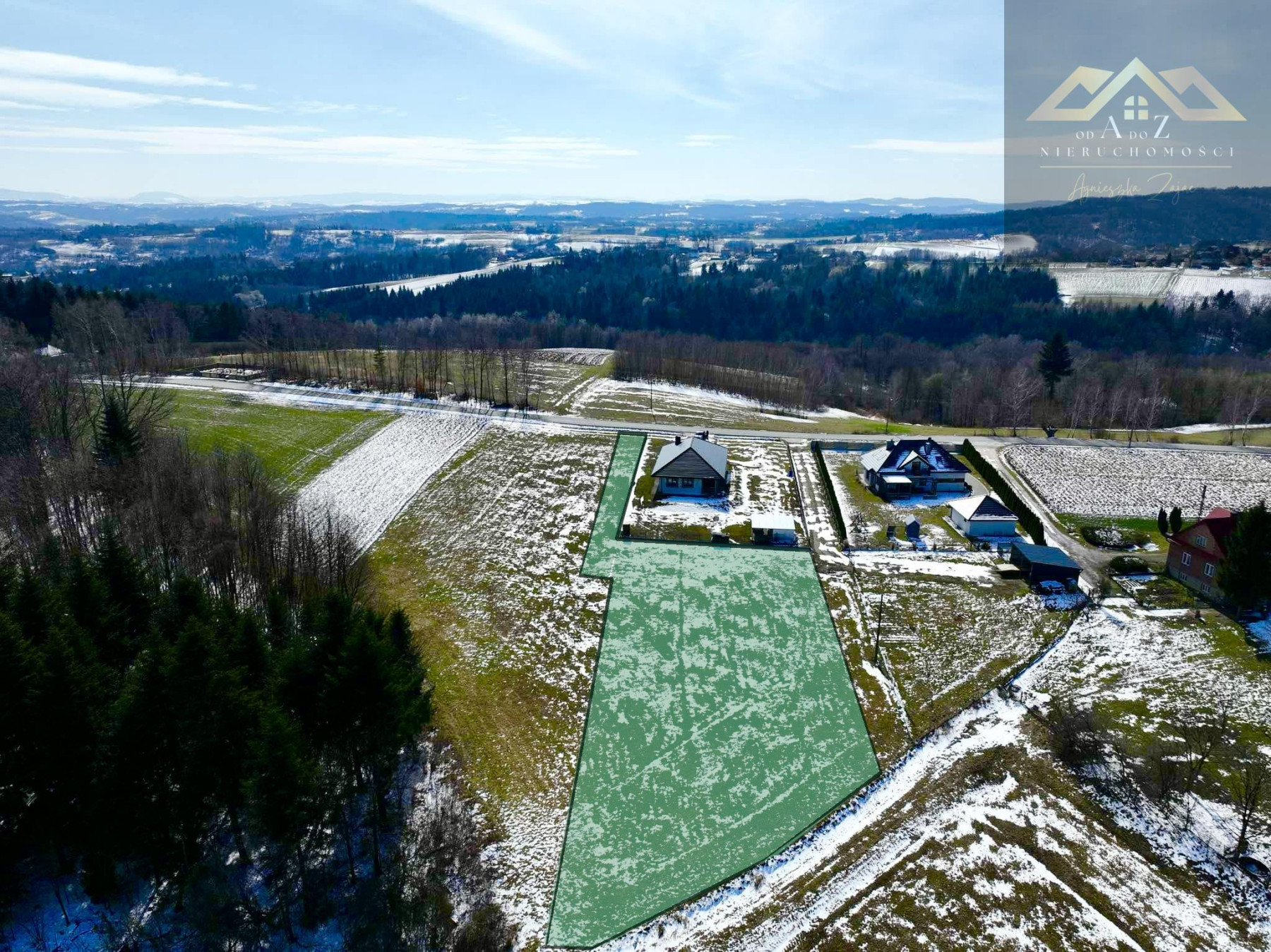 Widokowa działka Lichwin gm Pleśna z widokiem na góry - Lichwin   -
małopolskie Zdjęcie nr 1