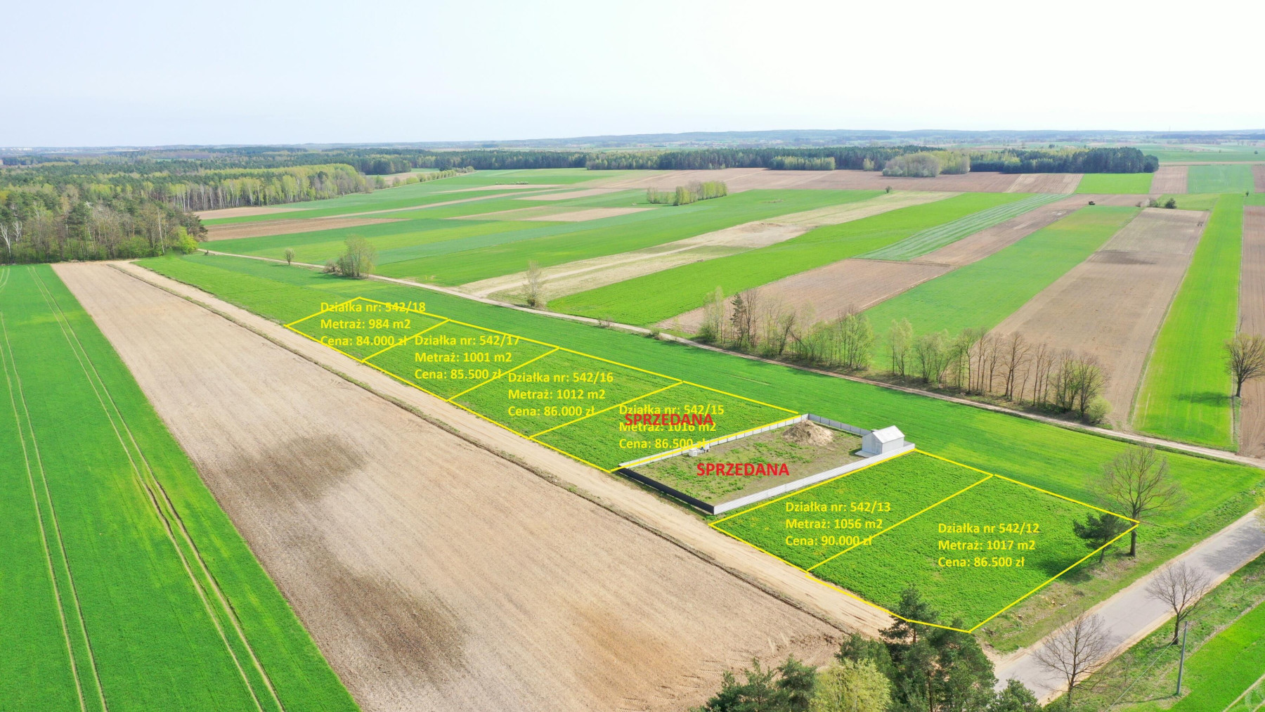 Działki w atrakcyjnych cenach blisko natury - Szczepankowo   -
podlaskie Zdjęcie nr 1