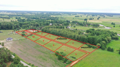 Działki budowlane nieopodal rzeki Pisy  - Ptaki   -
podlaskie