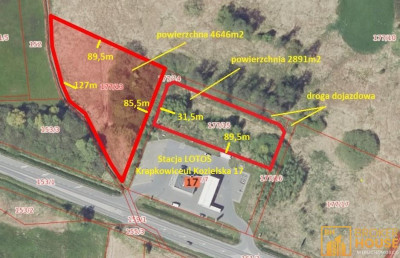Działka inwestycyjna - Krapkowice  -
Opolskie Zdjęcie nr 3