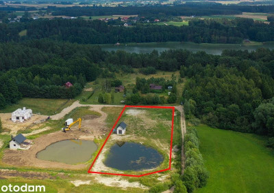 Działka ze stawem w pięknej okolicy Doliny Rospudy - Bakałarzewo  - Podlaskie