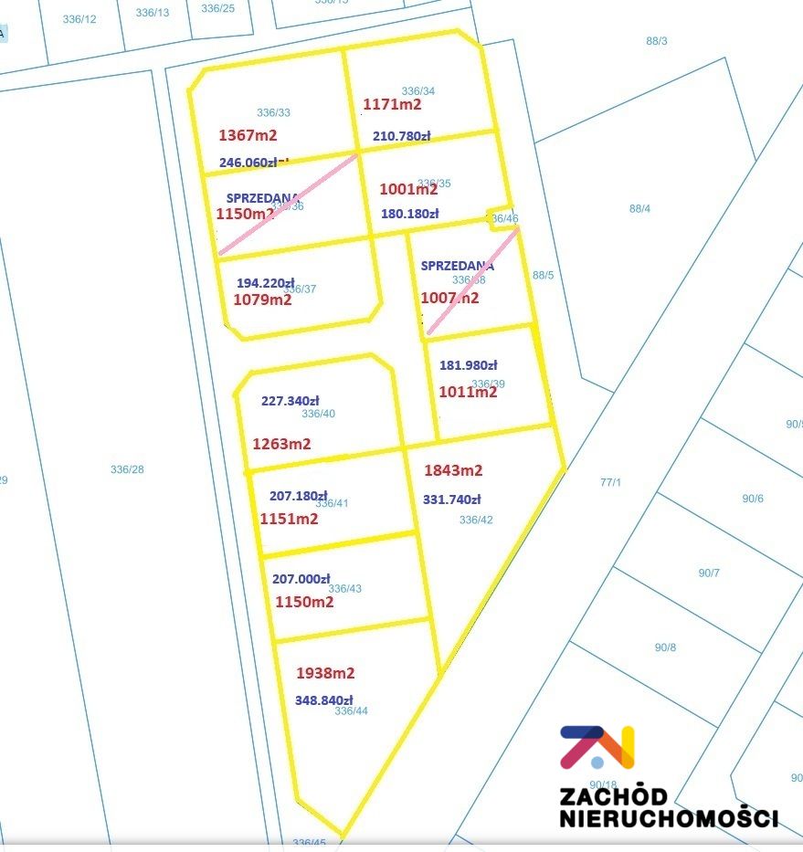Na sprzedaż działka budowlana - Droszków -
lubuskie Zdjęcie nr 1