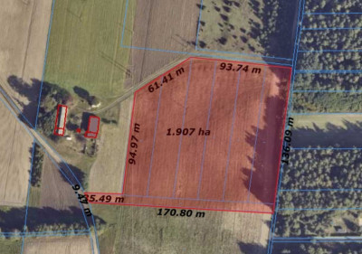 na sprzedaż działka gruntu o powierzchni ok 2 ha gm  Opatówek - Cienia Druga  -
wielkopolskie Zdjęcie nr 5