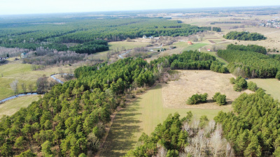 Działki w pięknej okolicy dorzecza Narwii 19 km od Ostrołęki - Podlaskie