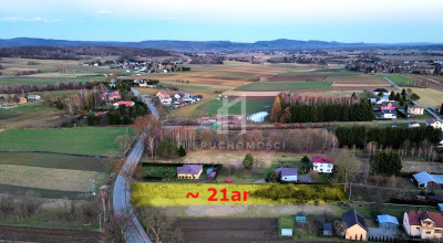 DZIAŁKA POD ZABUDOWĘ ZAGRODOWĄ I USŁUGOWĄ SZEBNIE 21AR - Szebnie  - podkarpackie