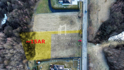 WIDOKOWA DZIAŁKA BUDOWLANA Z WARUNKAMI ZABUDOWY HARKLOWA 15AR - Harklowa  -
podkarpackie Zdjęcie nr 2