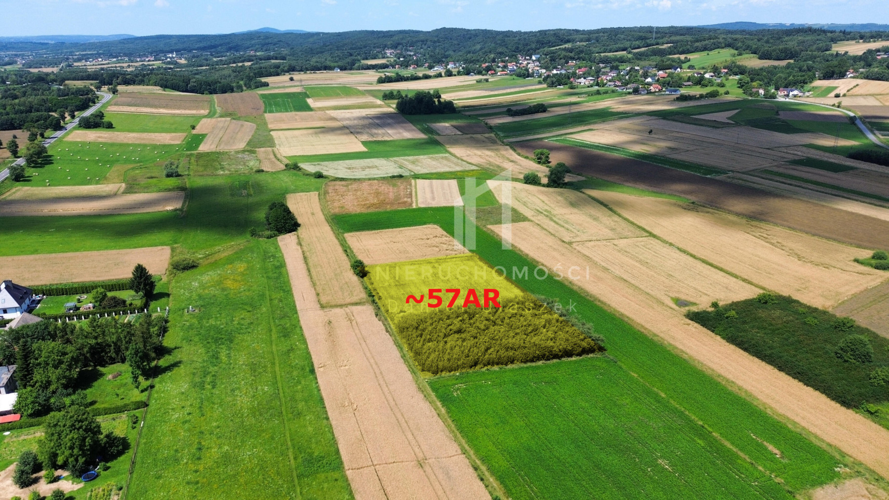 DUŻA DZIAŁKA ROLNA SZEBNIE GM JASŁO 57AR - Szebnie  -
podkarpackie Zdjęcie nr 1