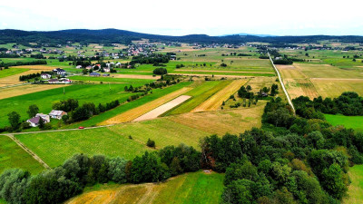 NOWA NIŻSZA CENA MALOWNICZA PRZESTRONNA DZIAŁKA BUDOWLANA PAGORZYNA 49AR - Pagorzyna  -
małopolskie Zdjęcie nr 3
