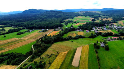 NOWA NIŻSZA CENA MALOWNICZA PRZESTRONNA DZIAŁKA BUDOWLANA PAGORZYNA 49AR - Pagorzyna  -
małopolskie Zdjęcie nr 5
