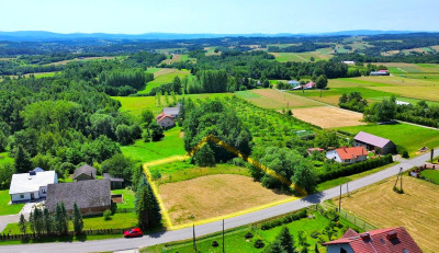NOWA NIŻSZA CENA DZIAŁKA BUDOWLANO - ROLNA W SZERZYNACH 32 ARY - Szerzyny   - małopolskie