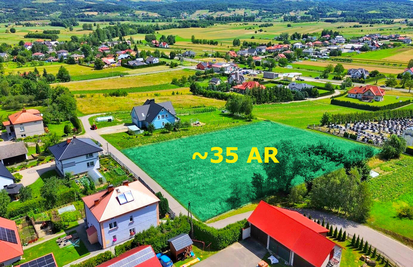 DZIAŁKA Z POTENCJAŁEM BUDOWLANYM BRZYSKA 34 ARY - Brzyska   -
podkarpackie Zdjęcie nr 1