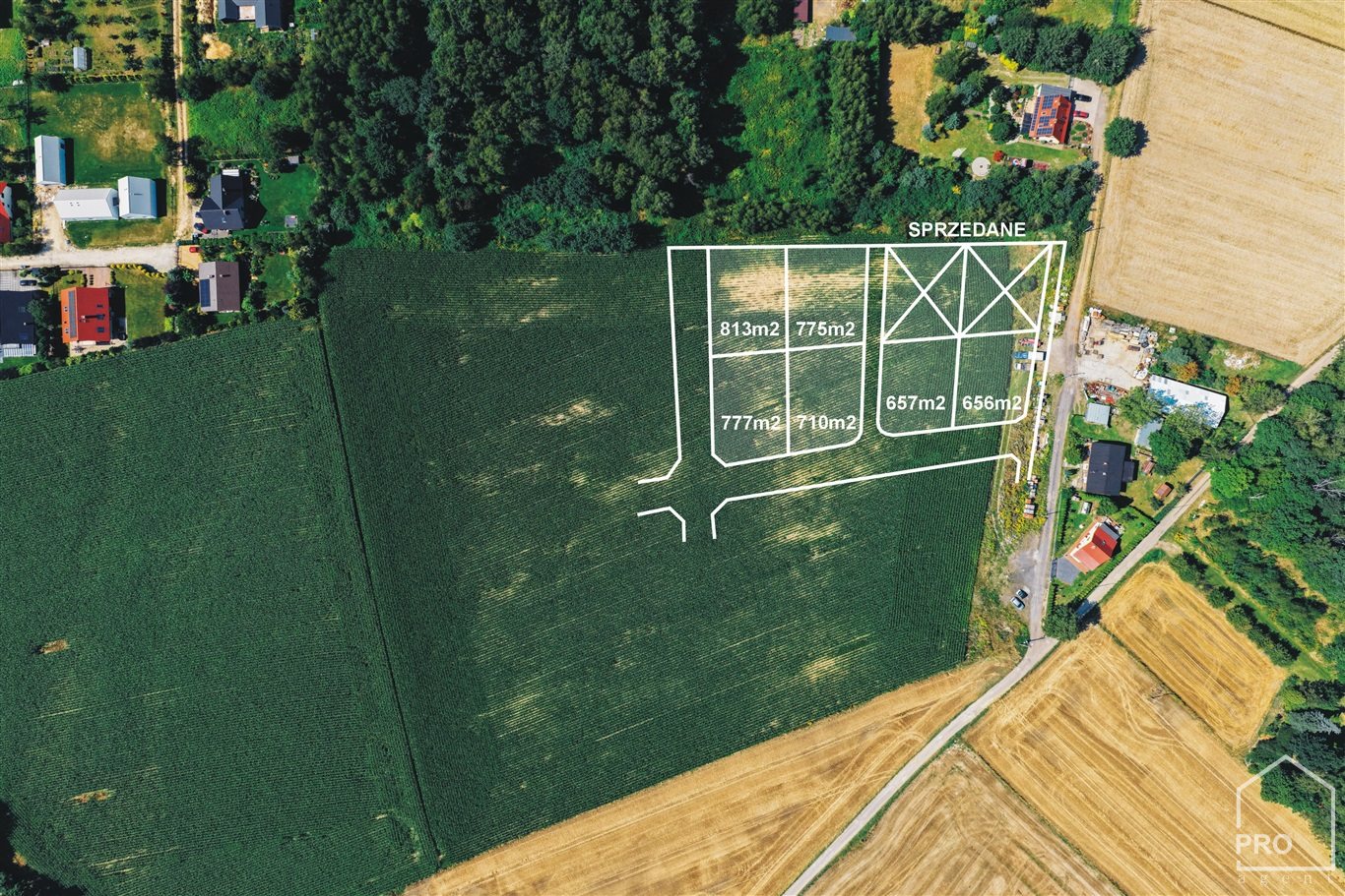 Działki na sprzedaż powierzchnie od 626 do 813 m2 - Zbrosławice  -
ŚLĄSKIE Zdjęcie nr 1