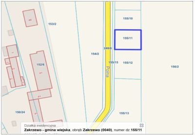 Syndyk sprzeda działkę rolną - Zakrzewo  -
wielkopolskie Zdjęcie nr 3