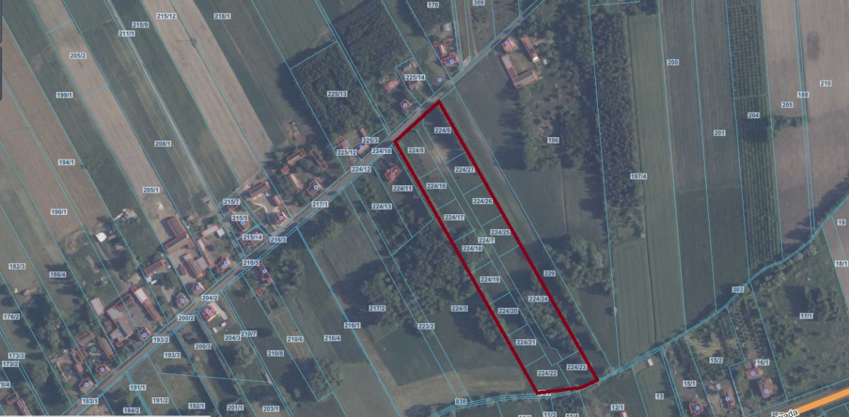 Kompleks kilkunastu działek o pow. łącznej ok. 2,34ha w tym 13 działek budowlanych – ŚWIETNE MIEJSCE NA POSIADŁOŚĆ, NA INWESTYCJĘ LUB DLA DEWELOPERA POD KAMERALNE OSIEDLE DOMÓW JEDNORODZINNYCH -
Wielkopolskie Zdjęcie nr 1
