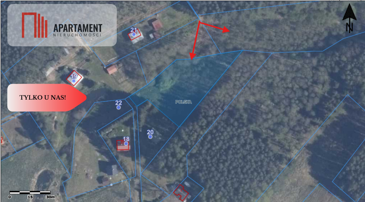 Działka rekreacyjno - turystyczna 7900 m2 - powiat starogardzki  -
Pomorskie Zdjęcie nr 1