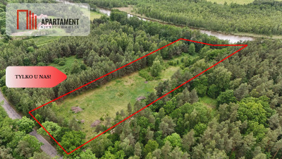 Działka z linią brzegową  Mazury media WZ - powiat iławski  - Warmińsko-Mazurskie