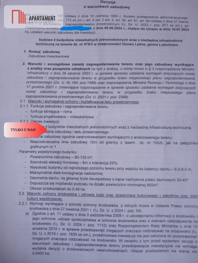 Działki w Osowie Leśnym - Osowo Leśne  -
Pomorskie Zdjęcie nr 4