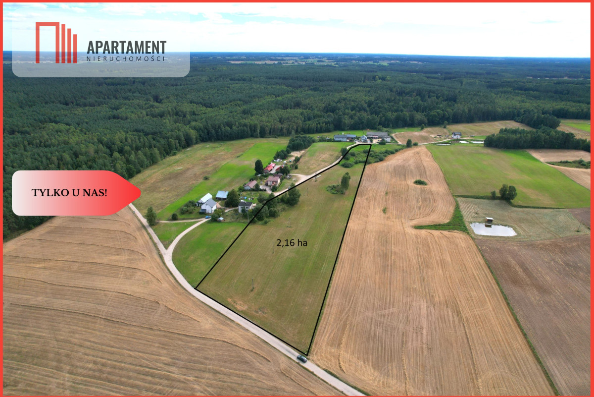 Tylko u nas  Działka siedliskowa  - powiat chojnicki  -
Pomorskie Zdjęcie nr 1