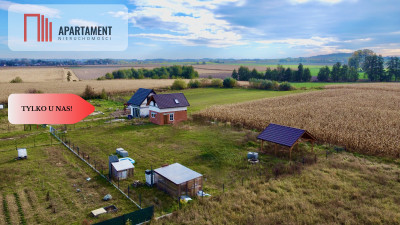 Działka z murowanym Domkiem 35m2 Blisko Wrocławia - Kałowice  - Dolnośląskie