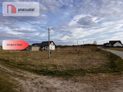 Działka z mediami  WZ w toku  1043 mkw  Kaszuby - Zęblewo  - Pomorskie